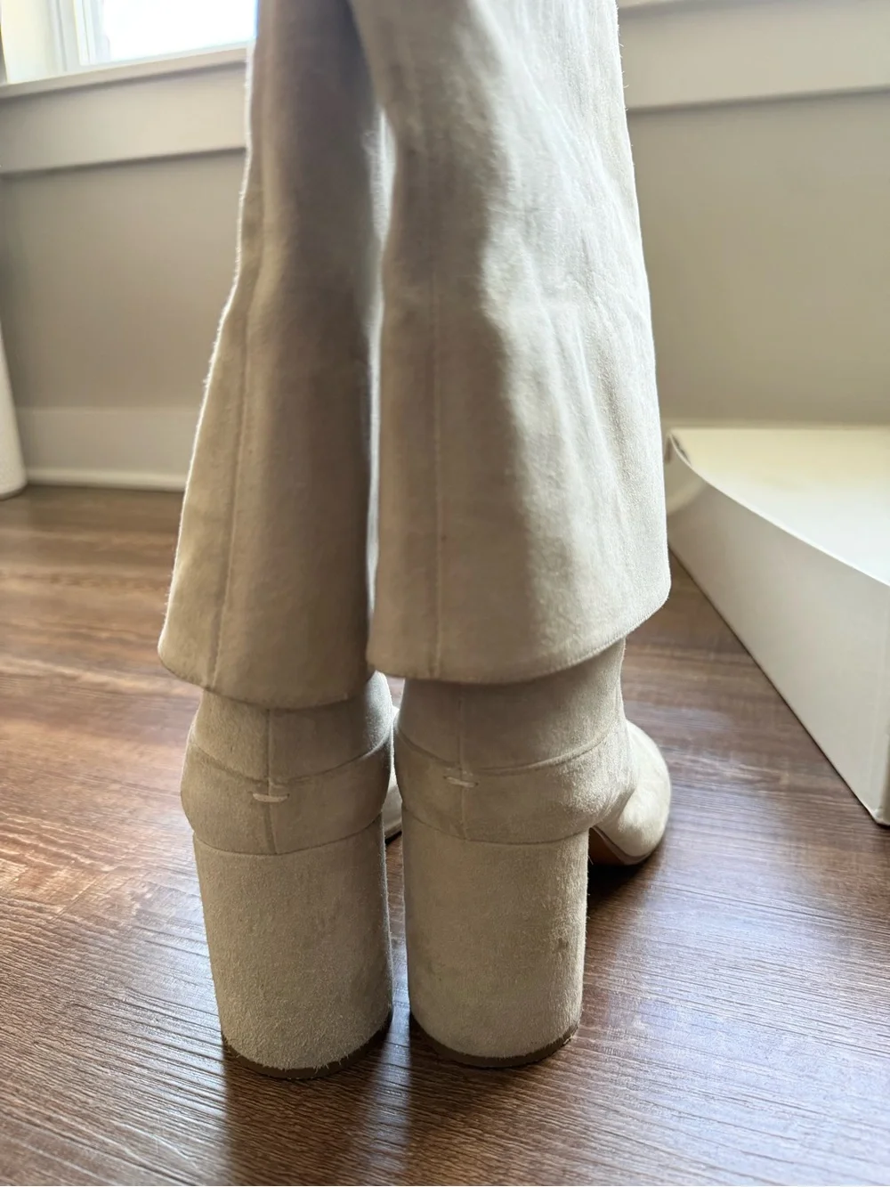 Maison Margiela Suede Tall Tabi Boots